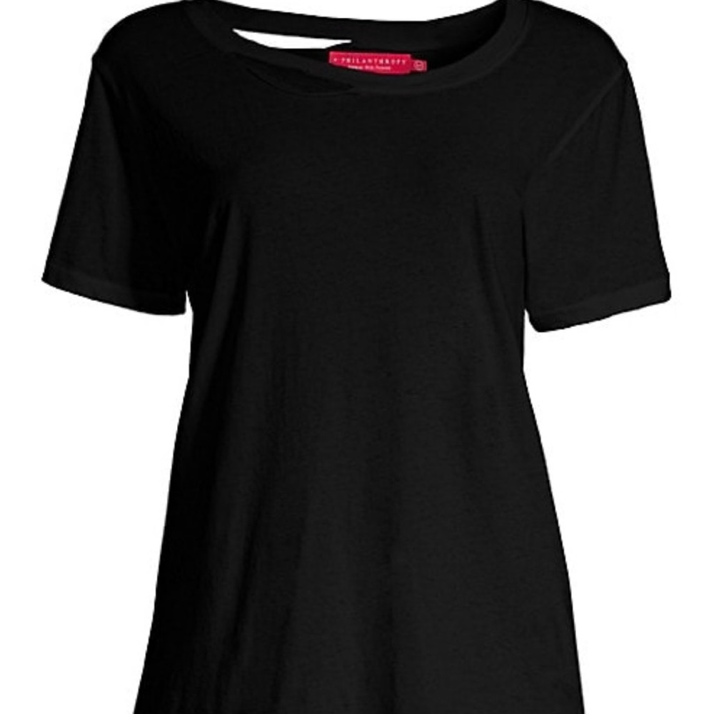 NWOT philanthropy Harlow cutout tee in Navy